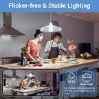 VOLIVO 6 Pack A19 LED Light Bulbs, Daylight 5000K, 60W Equivalent,Efficient 9W, 800 Lumens, E26 Base, Energy Saving LED Bulb, Non-Dimmable, UL Listed and FCC Certified, for Bedroom Living Room Home