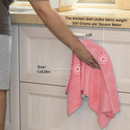 kimteny Kitchen Cloth Dish Towels, 13x28 Inches Premium Dishcloths, Super Absorbent Coral Velvet Microfiber Cleaning Cloths, Fast Drying Rags for Washing Dishes (13x28-8 Pack, Pink)