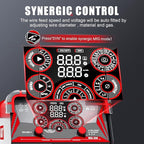 AWT MIG Welder, 200Amp 8 in 1 Gas MIG/Gasless Flux Core MIG/Stick/Lift TIG/Spot Welding/Spool Gun Aluminum MIG Welder, 110/220V Dual Voltage, Multi-Process Welding Machine With LED Digital Display