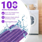 Reusable Mop Pads Compatible with Swiffer WetJet Mop, SealUncle Washable MicrofiberDry Wet Mopping Refill for 10"- 12" Spray Mops,All Purpose Floor Cleaning,6 Pack