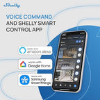 Shelly 1PM Mini Gen4 | Wi-Fi, Zigbee, Matter Smart Relay Switch with Power Metering, 1-Channel 8A | Home Automation | Alexa, SmartThings, Google Home, Apple HomeKit Compatible | iOS Android App