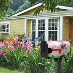 Easter Mailbox Covers Magnetic Large Size Cross Religious He is Risen Mailbox Post Cover Oversized Spring Lilies Floral Mailbox Wraps Waterproof Mailbox Decor for Garden Yard 21x25.5 Inch