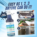 Condenser Coil Cleaner - 1 Quart (946mL), High-Foaming, Non-Acidic Formula – Heavy-Duty Degreaser for Outdoor Condensers, HVAC Systems, Mini Splits, and Heat Pumps, For Commercial or Residential Use