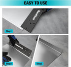 DURATECH 12 Inch Sheet Metal Bender, Folding Tool for Duct Bending, Hand Seamer with 3/8" & 1" Fold Depths, Ideal for HVAC, Roofing & Metal Fabrication, Gray