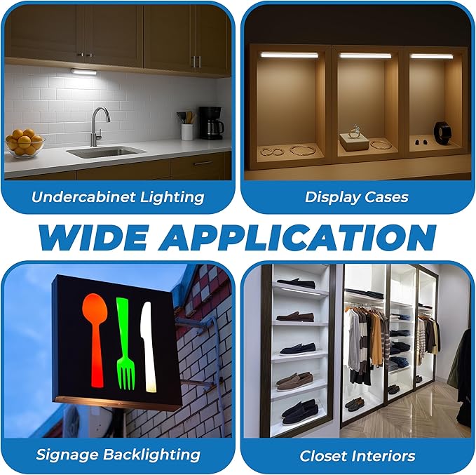 OHLECTRIC F4T5/D Linear Fluorescent Tube 6-Inch (4-Pack) T5 4W Straight Bulbs Daylight Camping Lantern Bulb Linear Bulbs, High Output Under Cabinet Bulb, G5 Base 6500K