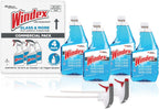 SC Johnson Professional Windex Original Glass Cleaner, Fresh Scent, 32 oz Spray Bottle, 4/Carton (327171)