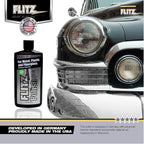 Flitz Multi Purpose Metal Polish Liquid - 7.6oz Bottle of USA-Made Tarnish Remover - For Aluminum, Chrome, Brass, Nickel, Silver - Non-Abrasive Metal Cleaner and Polish, Restorer (24 Pack)