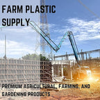 Farm Plastic Supply - Dura Skrim String Reinforced Clear Plastic Sheeting - 6 Mil - (16' x 100') - Reinforced Poly Film Tear Resistant, Weatherproof, Vapor Barrier Polyethylene Roll for Construction