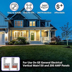 Generator Interlock Kit Compatible with GE General Electeric Vertical Main 150 and 200 AMP Panels, 2 1/4 Inch Spacing Between Main and Branch Breaker, Professional Interlock Kit(GE-200HDA)