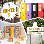 910 PCS 42 Sheets Letter Stickers Large Mailbox Numbers and Letters Self Adhesive Vinyl Waterproof Custom Alphabet Number Stickers for Mailbox Address, DIY Crafts, Door, Windows Decor (3 Inch,Gold)