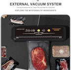 MegaWise Powerful and Compact Vacuum Sealer Machine One-Touch Automatic Food Sealer