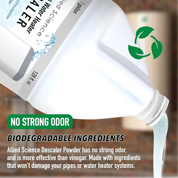 Tankless Water Heater Descaling Solution | Highly Effective Descaler Restores Heating Efficiency, Gallon, 128 fl oz