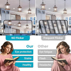 TJOY 12 Pack A19 Vintage LED Edison Bulbs, Non-Dimmable, 60W Equivalent, High Brightness 5000K Daylight White, 8W E26 Standard Base, 760 Lumens, CRI80+, Clear Glass Filament Bulb for Home, Farmhouse