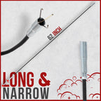 62" Snake Drain Clog Remover - Used as Hair Clog Remover for Sink, Shower, and Bathtub - Dryer Vent Cleaner, and as a Flexible Grabber Tool for Hard to Reach Places - By RAM-PRO