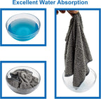 FIXSMITH Microfiber Cleaning Cloth - Pack of 8, Size: 12 x 16 in, Multi-Functional Cleaning Towels, Highly Absorbent Cleaning Rags, Lint-Free, Streak-Free Cleaning Cloths for Car Kitchen Home