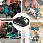 3000mAh 18V Battery Replacement for Makita 18V Battery Compatible with 18 Volt BL1830B BL1840B BL1850B BL1860B BL1815B Battery (2 Packs)