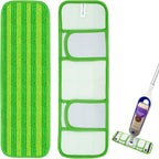 Upgraded Reusable Mop Pads Compatible with Swiffer PowerMop, Mop Refill Pads Replacement for Swiffer Power Mop Spray Mopping Pads for Multi-Surface Floor Cleaning, Quality Cationic Material & Washable