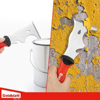 Goldblatt 9-in-1 Paint Scraper Tool, Heavy Duty Stainless Steel Putty Knife Scraper with Metal Hammer End, Multi-Use Painters Tool for Wood, Painting, Drywall