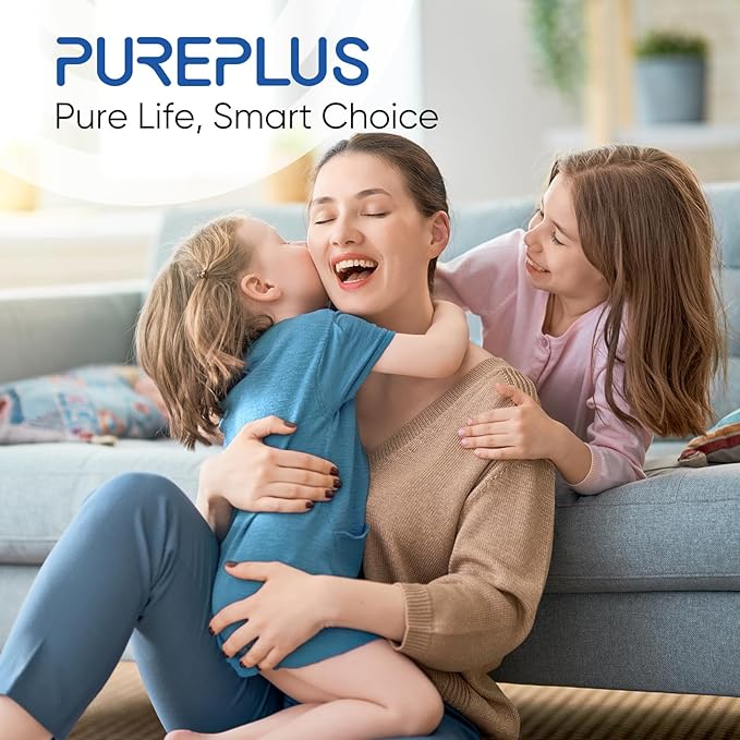 PUREPLUS 5 Micron 20" x 4.5" Whole House KDF/GAC Water Filter, Heavy Metal Removal Replacement Water Filter, RFN20BB-CKDF, 1PACK