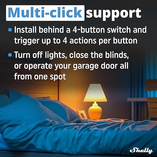 Shelly i4 Gen3 | WiFi Smart 4-Digital inputs Controller of Shelly Relays | Home Automation | Compatible with Alexa & Google Home | iOS Android App | No Hub | Remote Control | Multi-Click