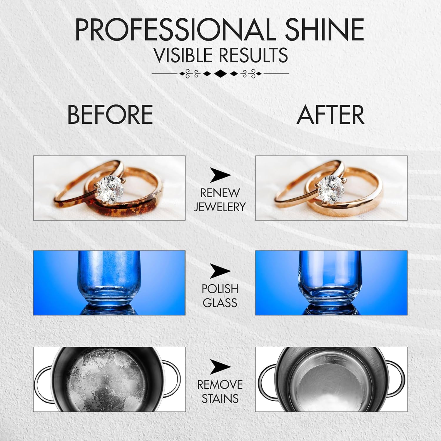 6 Piece Polishing Compound Cutting & Buffing Compound 1 Oz Kit - Includes: Black Emery, Brown Tripoli, White Diamond, Red Jewelers Rouge, All Purpose Blue & Green Stainless Compounds