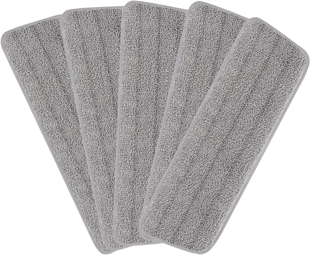 16.5 inch Reusable Mop Pads Microfiber Spray Mop Replacement Heads for Wet/Dry Mops Compatible with Bona Floor Care System (5 Pack)