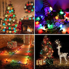 C7 LED Multicolor Replacement Light Bulbs for Christmas Strings Light, 25 Pack 0.6W E12 LED Light Bulbs for Hanging Outdoor String Lights, E12 Candelabra Base (Red, Blue, Green, Orange, White)