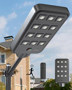 Ofuray Of-12600W Solar Street Lights Outdoor – 15W Super Bright 120LED, Lights up 2,800 sq.ft with Motion Sensor, 30Ah Power,IP67 Dusk to Dawn Security Commercial Lighting for Court,Parking Lot