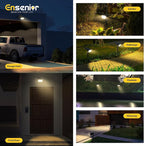 Ensenior Solar Spotlights Outdoor, Brightness Adjustable 3000K LED Solar Garden Lights, 56 LEDs Solar Powered Landscape Lights, Auto ON/Off, Waterproof, for Yard/Garden/Pathway - 6 Pack
