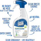 Quick Shine Multi Surface Floor Cleaner Daily Care 24oz, 6Pk | Ready to Use, Dirt Dissolving, Streak Free, No Rinse | Use on Hardwood, Laminate, Luxury Vinyl Plank LVT, Tile & Stone | Safer Choice