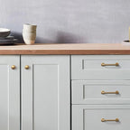 Goo-Ki 6 Pack Champagne Copper Cabinet Drawer Pulls Kitchen Hardware - 7.56"(192mm) c-c Bar Pull Dresser Handles for Cupboard Bathroom Closet Wardrobe