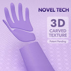 Vgo... Household Cleaning Gloves,Double-layer,Lined Dishwashing Gloves,Long Sleeves for Kitchen,Bathroom Cleaning(TP1117)