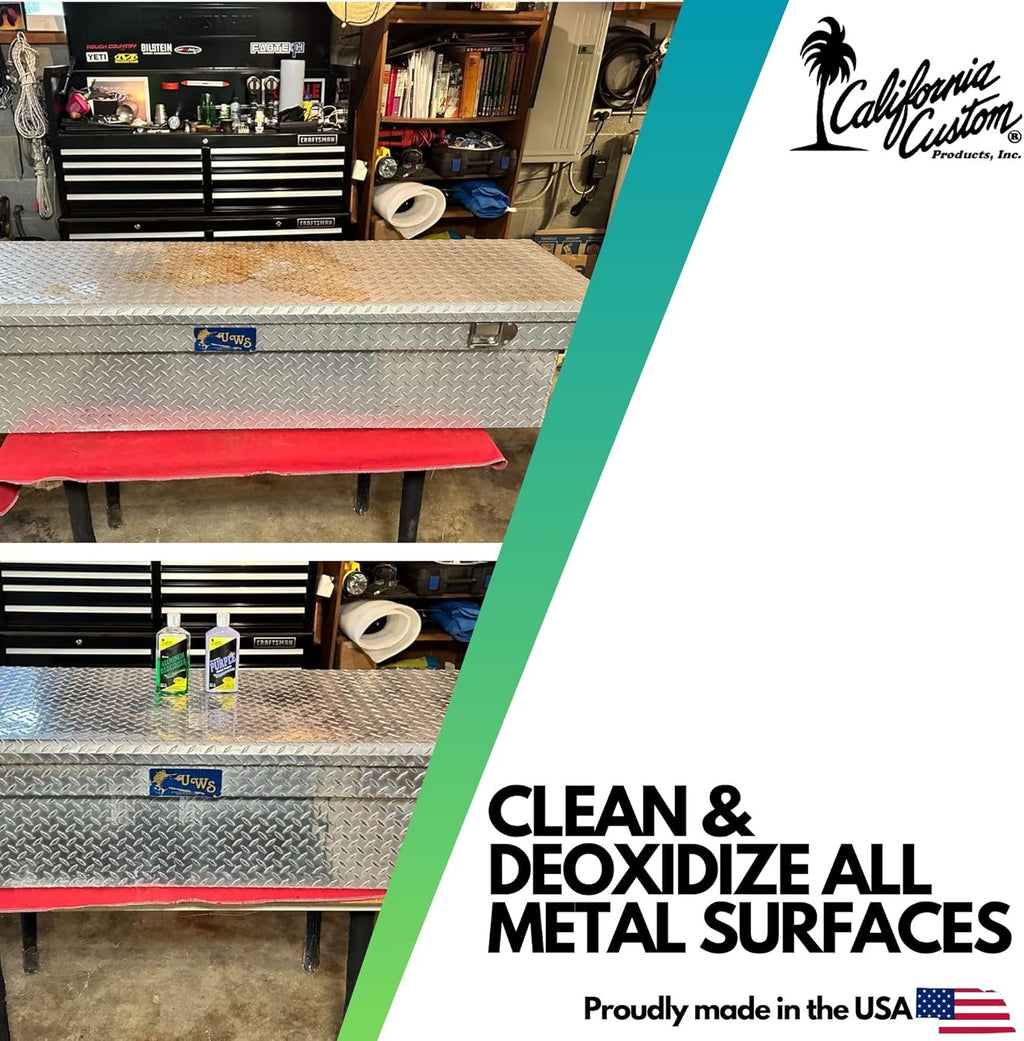 – Purple Metal Polish & Aluminum Deoxidizer Kit, No Silicone, Body Shop Safe, Great for Aluminum, Brass, Copper, Chrome, Silver, Stainless and Gold