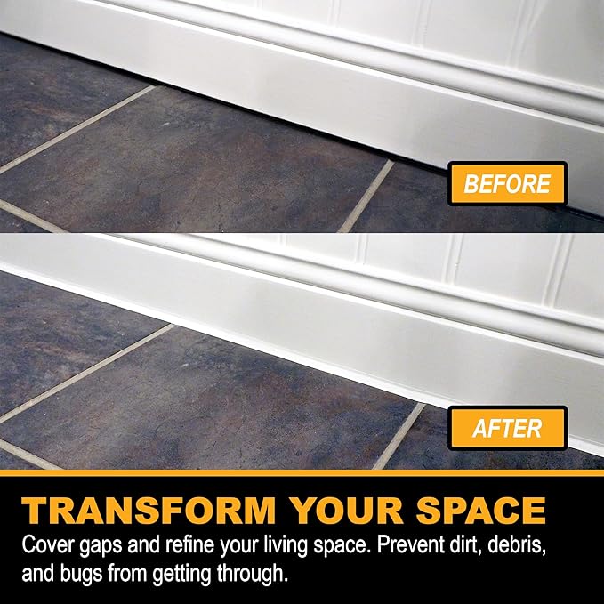 InstaTrim The Original Flexible Trim -10ft Dark Brown 3/4" Wide Caulk Tape - Adhesive Trim with Many Uses Including Caulking for Bathtubs, Sinks, Counters, Tile, Floors - Made in USA