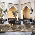 Emliviar Large Outdoor Wall Light, 25" Modern Front Porch Light for House, Clear Glass in Black Finish, XE220B BK