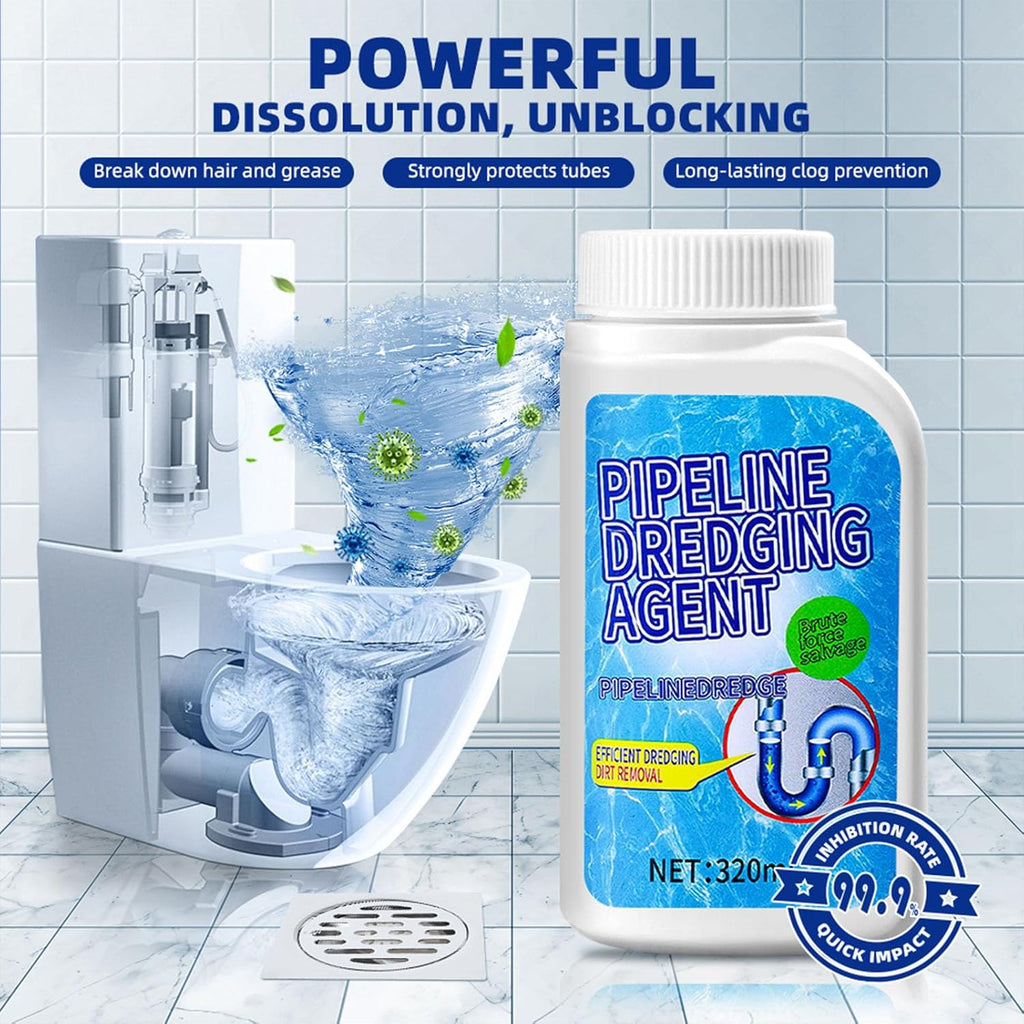 Liapu 3pcs Drain Clog Remover, Pipeline Dredging Agent, Powerful Quick Cleaning Drain Toilet Cleaner Tool, Unclog Toilet Clog And Kitchen Sink Pipe Unblocker Powder