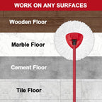 4 Pack Mop Heads Replacements for O-Ceda Easy Wrin Spin System, Microfiber Refills, Easy Cleaning Mop Repalce Head