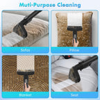 Portable Carpet & Upholstery Cleaner, 18Kpa Power Suction Spot Cleaner Machine for Deep Pet Stain Remover, Carpet, Area Rugs, Couches, Stairs, Cars, Includes Tools & Self-Cleaning, Grey