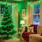 Brightown C9 LED Replacement Christmas Bulbs, 25 Pack Green Shatterproof C9 Bulbs, Waterproof Commercial LED Holiday Bulb for Christmas String Light, E17 Intermediate Base, Dimmable