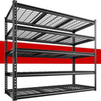 REIBII 55" W Garage Shelving, Heavy Duty Storage Shelves Load 3000LBS, 5 Tier Adjustable Metal Shelving Unit for Basement, Warehouse, Workshop, 55" W x 24" D x 72" H
