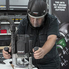 Trend Airshield Pro Full Air Circulating Face Shield w/ Ear Defenders - Complete Face and Hearing Protection Pack, AIR/PRO/D2