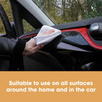 Furniture Clinic Pack of 4 Microfiber Cloths – Lint Free - White Cleaning Cloths - Reusable and Washable