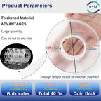 4Rolls Thicker 2mm, Nano Double Sided Mountinging Heavy Duty Tape, 2 Sides Sticky Tack Tape for Painted Walls AC Hanging Clear, 0.7in×10fts, 40fts Total Long (Thicker. 4 pack×0.7''×10fts)