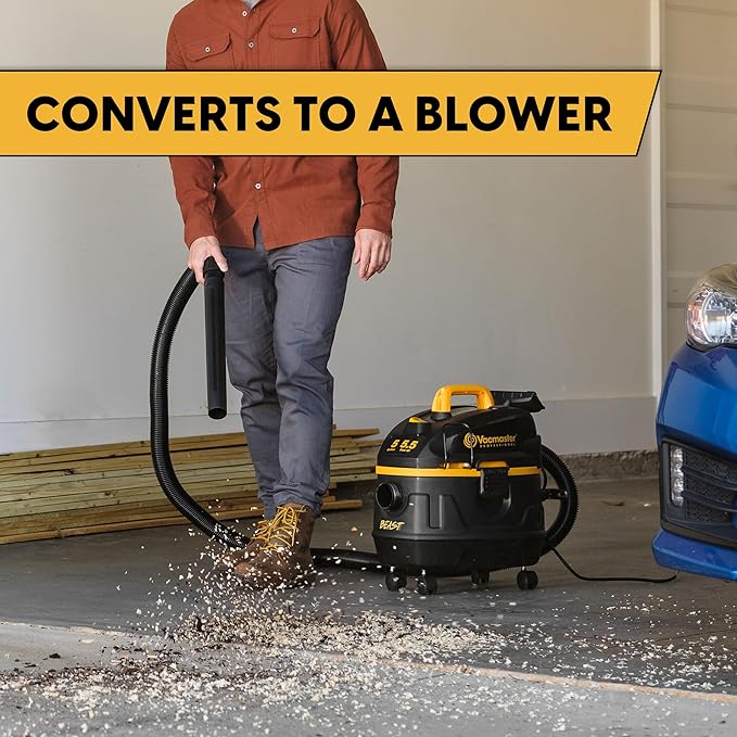 Vacmaster Professional Beast Series VFB511H 0201 5-Gallon 5.5 Peak HP Wet/Dry Vac, Black