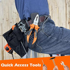 MUTUACTOR 1 PCS Magnetic Tool Belt Clip,Anti-Slip Heavy-Duty Magnetic Mount Tool Belt Holster,Quickly Access Rubber Coated Magnetic Belt Clip for Organizing Screwdrivers Hammers Wrenchs