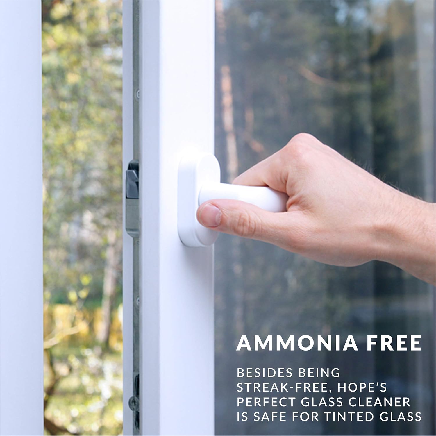 HOPE'S Perfect Glass Cleaner, Streak-Free, Ammonia-Free Window, Mirror, Screen, and Shower Door Cleaner, Indoor and Outdoor Glass Surfaces, 32 Fl Oz Spray Bottle and 67.6 Fl Oz Refill, Pack of 1