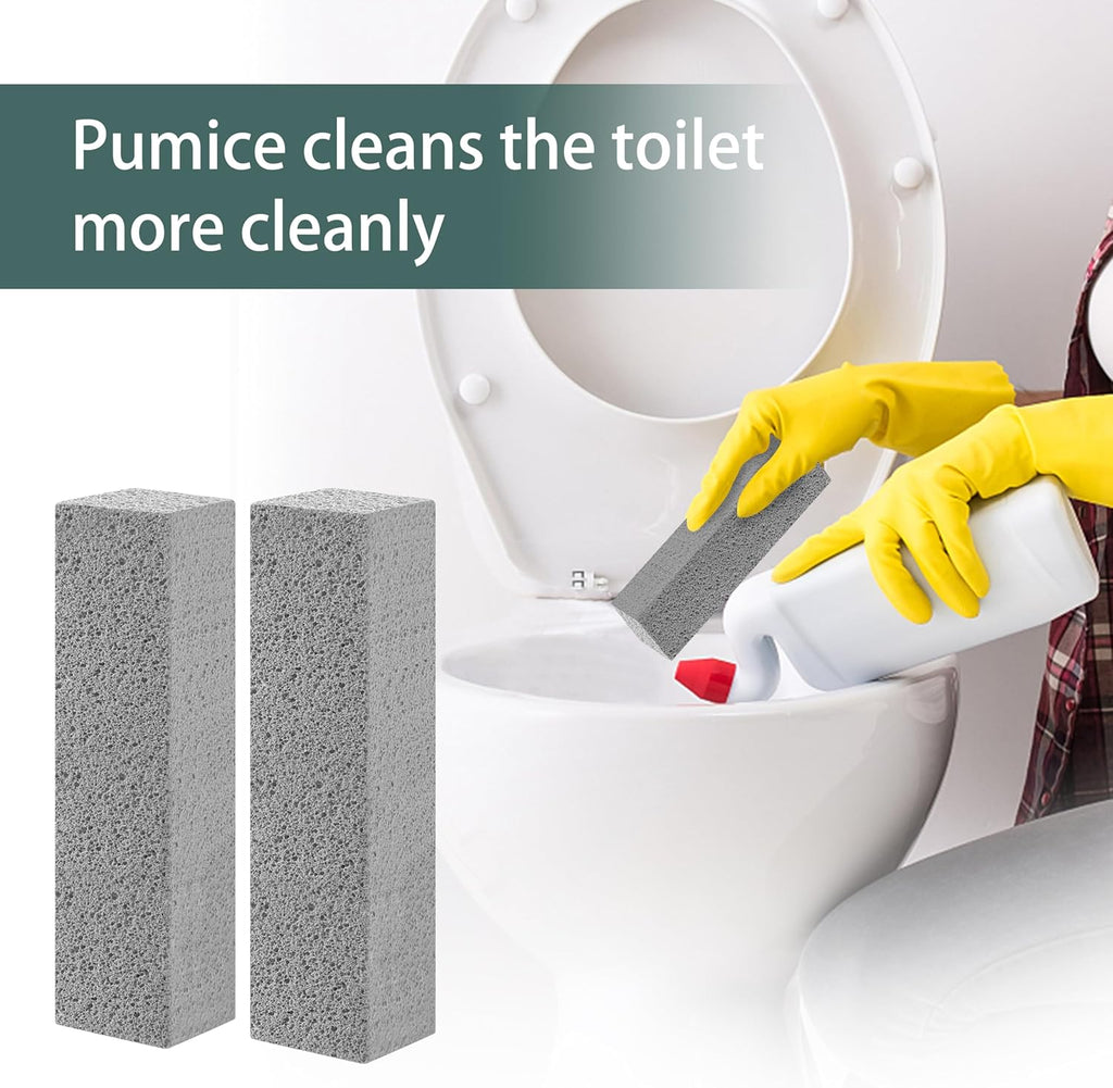 6 ps Pumice Stone Toilet Cleaning Tool Stain Hard Water Ring Remover for Toilet, Pool, Bathroom, Sink (Pumice-Grey1)