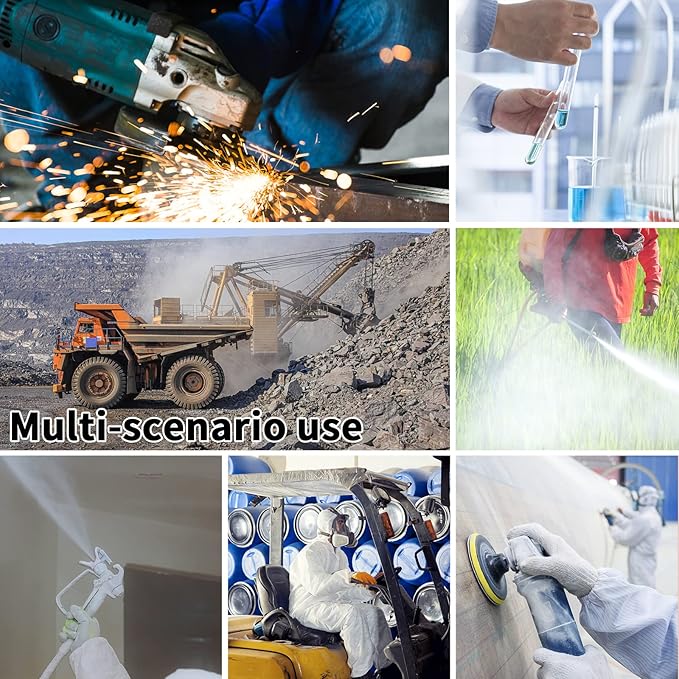 Half & Full Face Respirator Mask with Filters, Gas Masks for Construction Work, Paint, Dust, Spray, Welding, Sanding