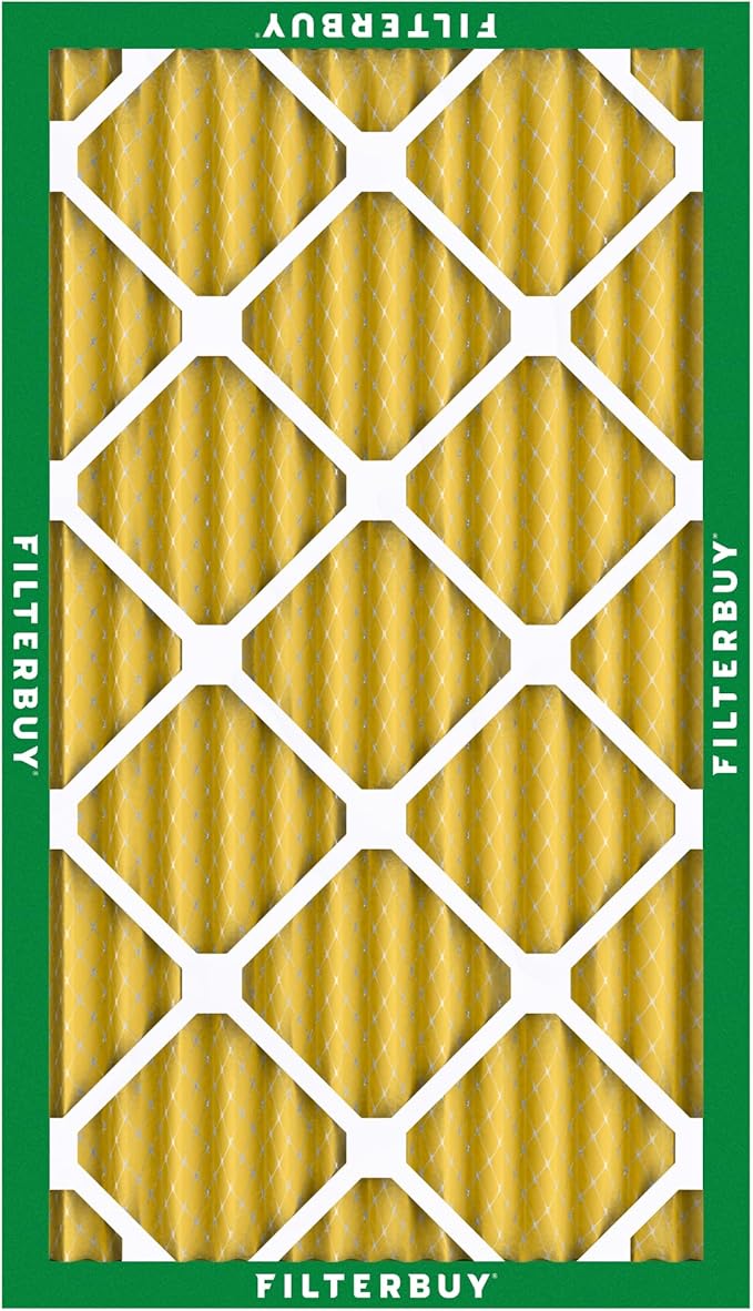 Filterbuy 16x30x2 Air Filter MERV 11 (MPR 1200) Allergen Defense Replacement (4-Pack), Electrostatic Pleated HVAC AC Furnace Filters, Made in USA (Actual Size: 15.69 x 29.69 x 1.75)