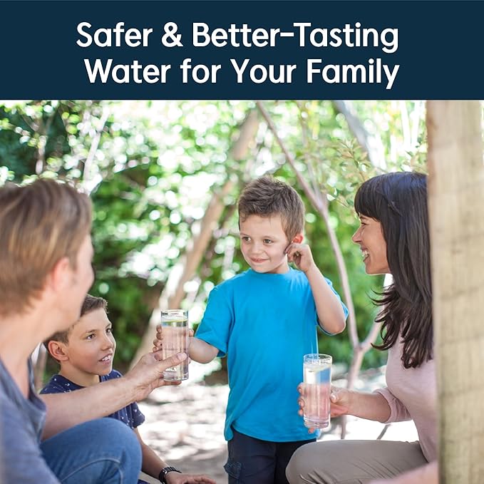 Pureal Hybrid Home PPU-1020D 2 Stage Under Sink Water Filter System, 10K Gallons, NSF/ANSI 42&372, Mineral Sediment Carbon Block KDF Polyphosphate Filter for Scale & Lead & Chlorine